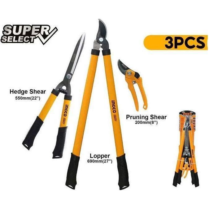 Ingco HLT78033 3pcs Garden Shears Set - KHM Megatools Corp. Ingco HLT78033 3pcs Garden Shears Set - KHM Megatools Corp.